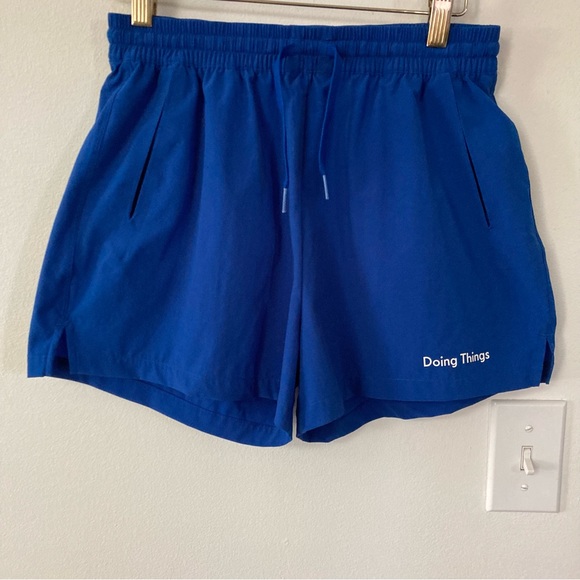 Outdoor Voices Doing Things Rec Shorts in Blue - Picture 3 of 7